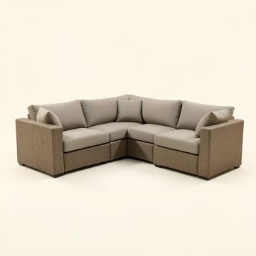 Boyden 4 Piece Sectional Seating Group With Cushions (synthetic illustration; no displayed measurements)