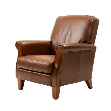 Calanthe 34 '' Wide Genuine Leather Club Chair (synthetic illustration; no displayed measurements)