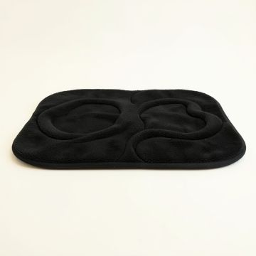Cliff Brook Bath Mat - Black (synthetic illustration; no displayed measurements)