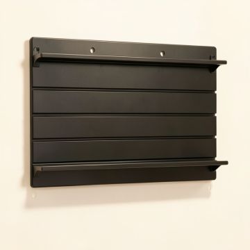 Holly Canyon Empty Wall-Mounted Tool Organizer Panel - Black (synthetic illustration; no displayed measurements)