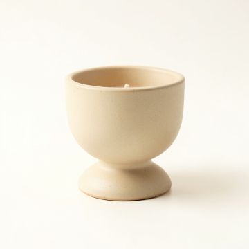Cedar Bluff Empty Candle Holder - Beige (synthetic illustration; no displayed measurements)