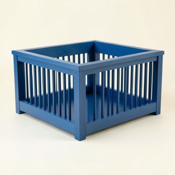 Holly Edge Empty Furniture-Style Pet Crate - Blue (synthetic illustration; no displayed measurements)