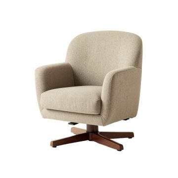 Reanne 47 '' Wide Polyester Swivel Chair And A Half