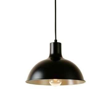 Briar Bluff Pendant Light Suspended From One Plain Cable - Black