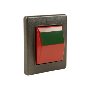 Dark Light Squares 1-Gang Toggle Light Switch Wall Plate