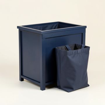 Summit Bluff Laundry Sorting Station With Plain Removable Bags - Navy (synthetic illustration; no displayed measurements)