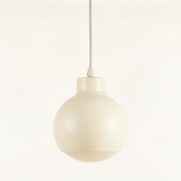Holly Bluff Pendant Light Suspended From One Plain Cable - Cream (synthetic illustration; no displayed measurements)