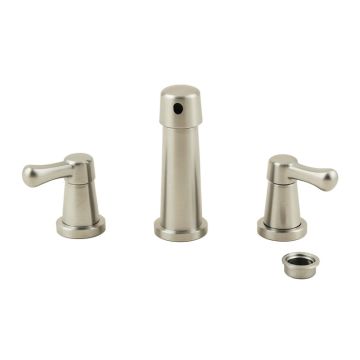 Circular Widespread Bathroom Faucet With Drain Assembly