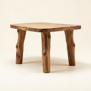 Gaia Driftwood Solid Wood Dining Table (synthetic illustration; no displayed measurements)