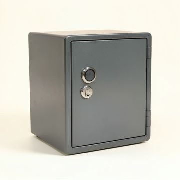 Real Work Slim Safe With Biometric Lock (synthetic illustration; no displayed measurements)