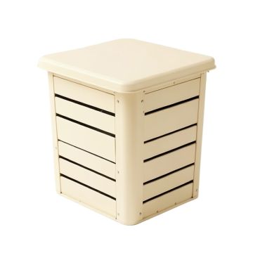 Sage Arc Closed Garden Compost Bin - Ivory