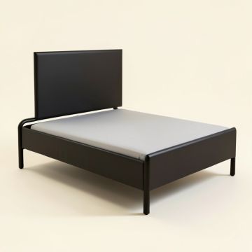 Black Bed Frame (synthetic illustration; no displayed measurements)