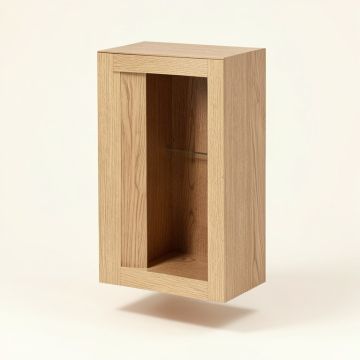 Acclaim 25 '' W X 30 '' H X 9.125 '' D Solid Wood Wall Mounted Cabinet (synthetic illustration; no displayed measurements)