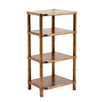 Bamboo Plant Flower Stand Rack 2 Tier Corner Tall Flower Bench Holder Indoor