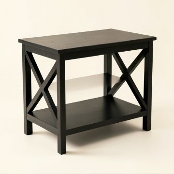 Reed Field Side Table - Black (synthetic illustration; no displayed measurements)