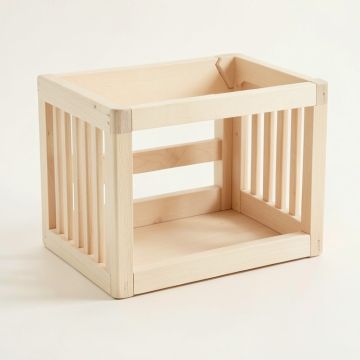 Pine Crest Empty Furniture-Style Pet Crate - Ivory (synthetic illustration; no displayed measurements)