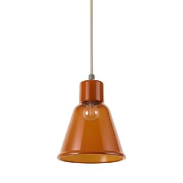 Brook Crest Pendant Light Suspended From One Plain Cable - Terracotta (synthetic illustration; no displayed measurements)