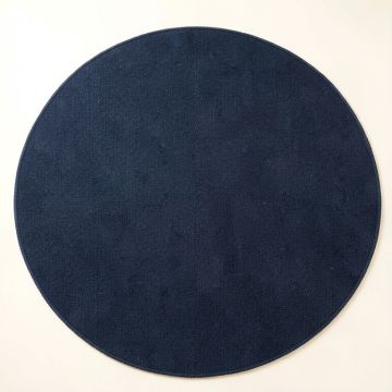 Cove Bluff Round Area Rug - Navy (synthetic illustration; no displayed measurements)