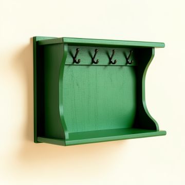 Cedar Brook Wall-Mounted Entryway Organizer Shelf - Green (synthetic illustration; no displayed measurements)