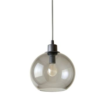 Dawn Bluff Pendant Light Suspended From One Plain Cable - Gray