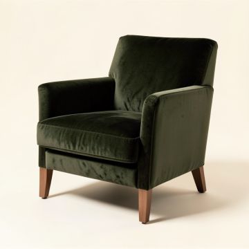 Castaldo 35 '' Wide Velvet Armchair (synthetic illustration; no displayed measurements)