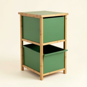 Cedar Arc Freestanding Pull-Out Hamper Cabinet (synthetic illustration; no displayed measurements)