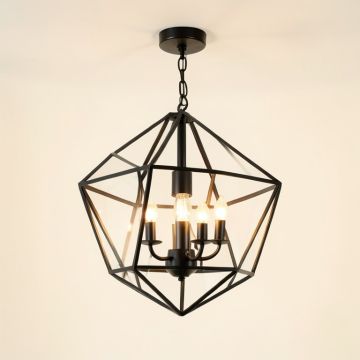 Argens Lantern Geometric Chandelier (synthetic illustration; no displayed measurements)