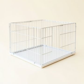 Willow Dale Empty Furniture-Style Pet Crate - White (synthetic illustration; no displayed measurements)