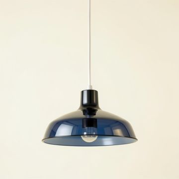 Holly Canyon Pendant Light Suspended From One Plain Cable - Navy (synthetic illustration; no displayed measurements)