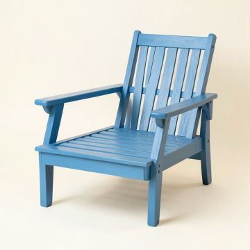 Vale Branch Outdoor Lounge Chair - Blue (synthetic illustration; no displayed measurements)
