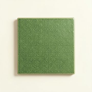 Willow Bend Uninstalled Square Decorative Tile - Green (synthetic illustration; no displayed measurements)