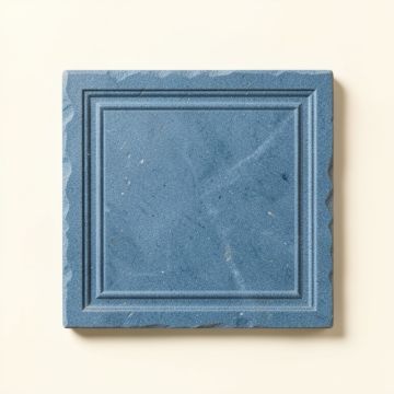 Cliff Bluff Uninstalled Square Decorative Tile - Blue (synthetic illustration; no displayed measurements)