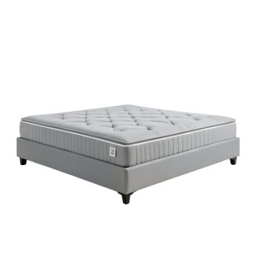 Lansford Tufted Low Profile Standard Bed (synthetic illustration; no displayed measurements)