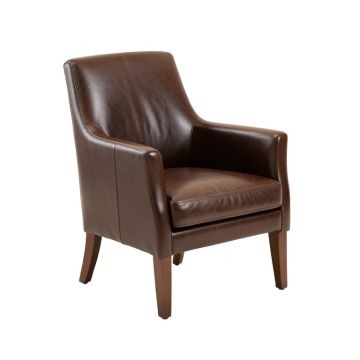Nuvola Genuine Leather Upholstered Dining Chair (synthetic illustration; no displayed measurements)