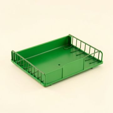 Ash Bridge Empty Under-Desk Cable Tray - Green (synthetic illustration; no displayed measurements)