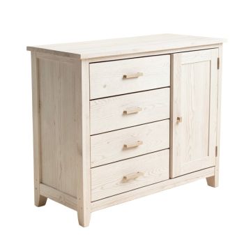 Yakima 60 '' Wide 4 Drawer Rubberwood Sideboard