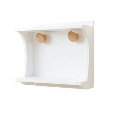 Cedar Dale Wall-Mounted Entryway Organizer Shelf - White