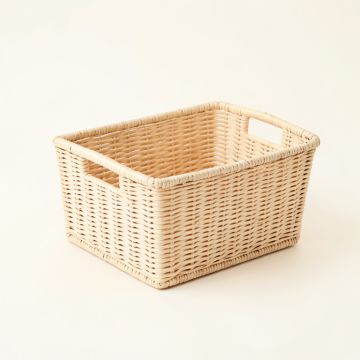 Ash Canyon Empty Storage Basket - Ivory (synthetic illustration; no displayed measurements)