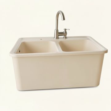 Tailor Smartdivide® 35.5 '' L X 21.25 '' W Double Basin Farmhouse Kitchen Sink (synthetic illustration; no displayed measurements)