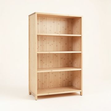 Lake Edge Freestanding Bookcase - Beige (synthetic illustration; no displayed measurements)