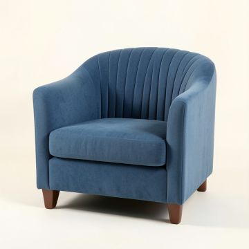 Clay Canyon Upholstered Armchair - Blue (synthetic illustration; no displayed measurements)