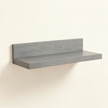 Linden Bend Wall-Mounted Shelf - Gray (synthetic illustration; no displayed measurements)