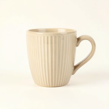 Shore Arc Ceramic Mug - Beige (synthetic illustration; no displayed measurements)