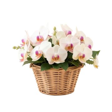 Artificial Orchids Floral Arrangements In Basket
