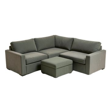 132 '' Wide Reversible Modular Corner Sectional With Ottoman