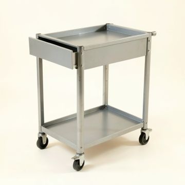Holly Bluff Empty Rolling Workshop Cart - Gray (synthetic illustration; no displayed measurements)