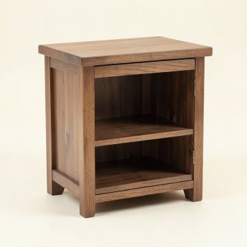 Bell Solid Wood End Table With Storage (synthetic illustration; no displayed measurements)