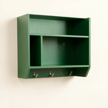 Briar Crest Wall-Mounted Entryway Organizer Shelf - Green (synthetic illustration; no displayed measurements)