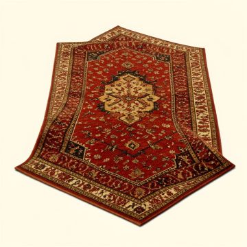 Southwestern Power Loom Brown/Red Rug (synthetic illustration; no displayed measurements)
