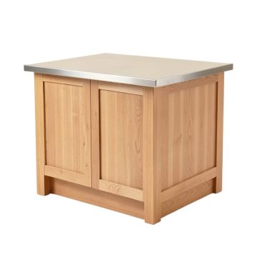 Deroche Kitchen Island Set With Stainless Steel Top